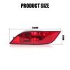 Rear Bumper Reflector Tail Light Fog Lamp W/Bulb for Jeep Compass 2017 2018 2019 2020 2021 2022 Left Right 55112674AA 55112675AA