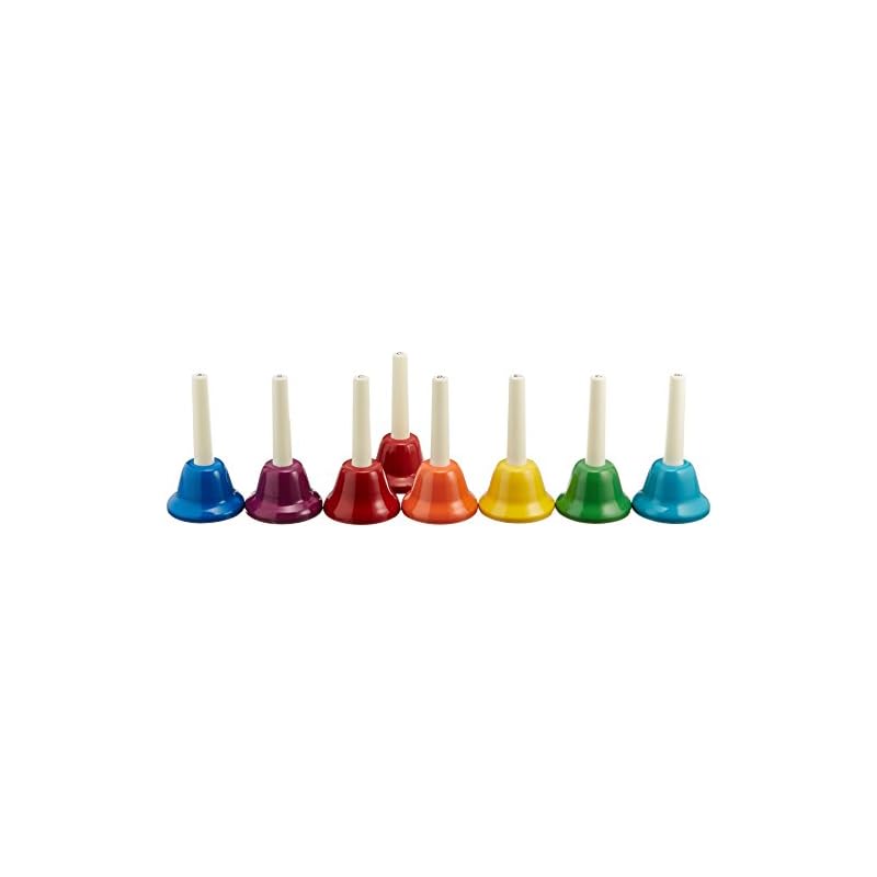 Zen-On Music Bells, Color Handheld Type, 8-Note Set, CBR-8