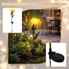 Solar Powered Artificial Flower Garden Light Outdoor Decorative Yard Lamp with Stake for Lawn Patio Pathway Landscape Lighting