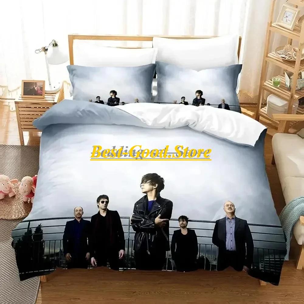 Logo Indochine Rock Bedding Set Duvet Cover Sheet Printed Bed Set Pillowcase Bed Full Queen King Size Comforter Bedroom