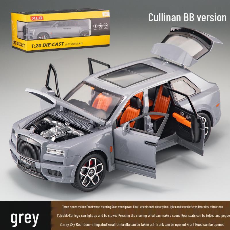 1:20 Rolls Royce Cullinan BB Alloy Model with Umbrella - Toy Car Ornament for Boys