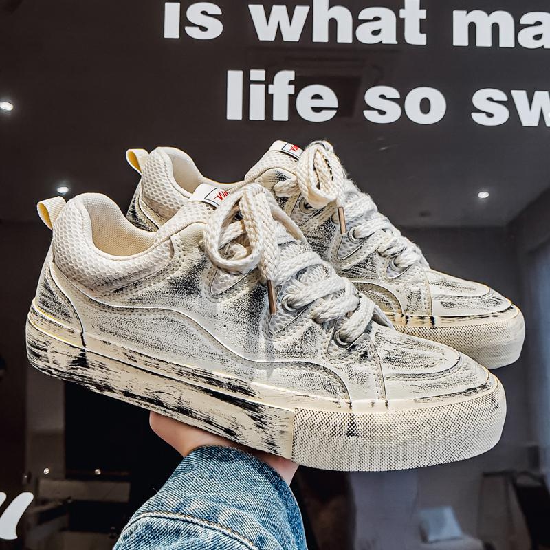 Fashion Sports Shoes Lady Casual Female Sneakers 2025 Fashion Women's Basket Retro Modis Summer Leisure Summer Shoes Ladies 2025 Fashion