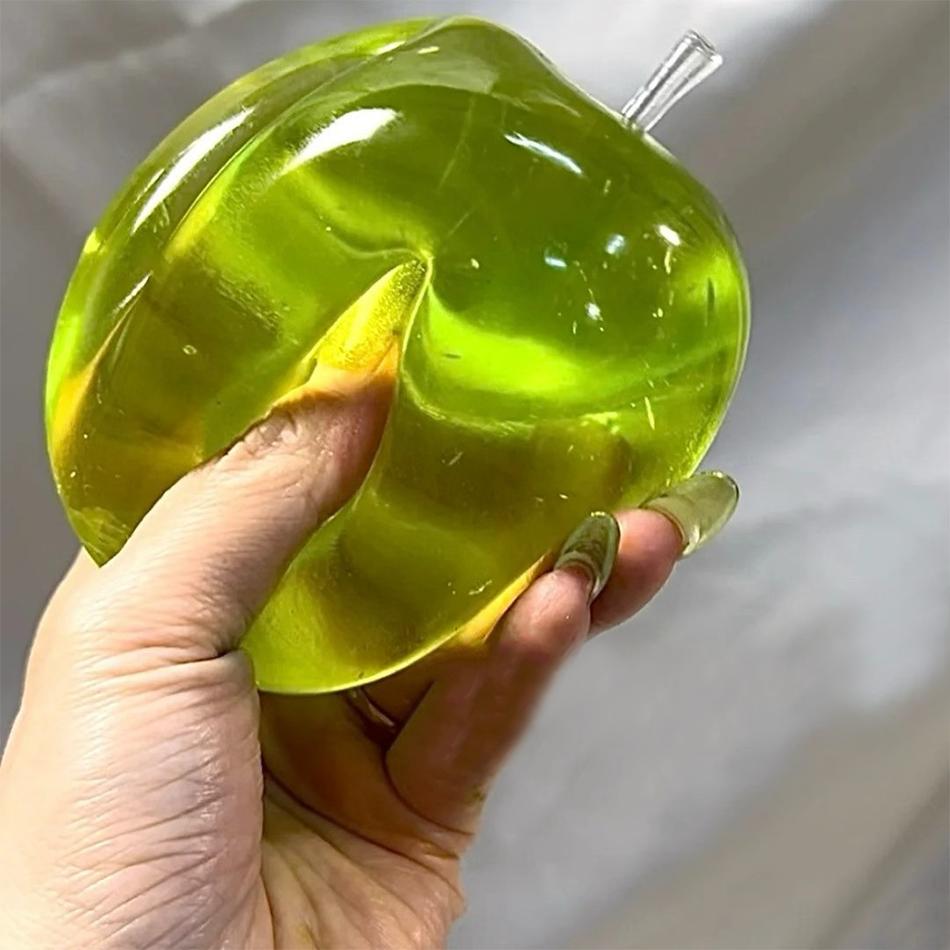 Blue Maltose Squishy Toys Anti Stress Sensory Fidgets Toy Soft Simulated Transparent Blue Maltose Slow-Rebound Decompression Toy