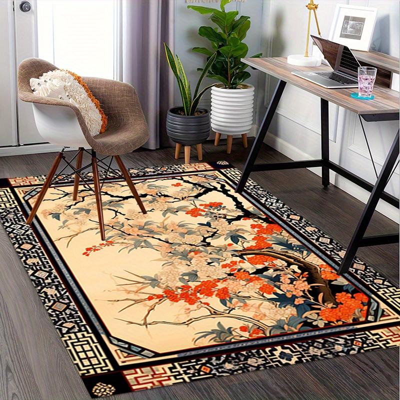 1pc. Beautiful Floral Pattern Rug for Home Decor, Office Carpet, Chair Cover, Outdoor Mat, Gift Idea
