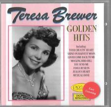 

CD TERESA BREWER Golden Hits PWK078 Pickwick Intern 1988 UK Jazz Used