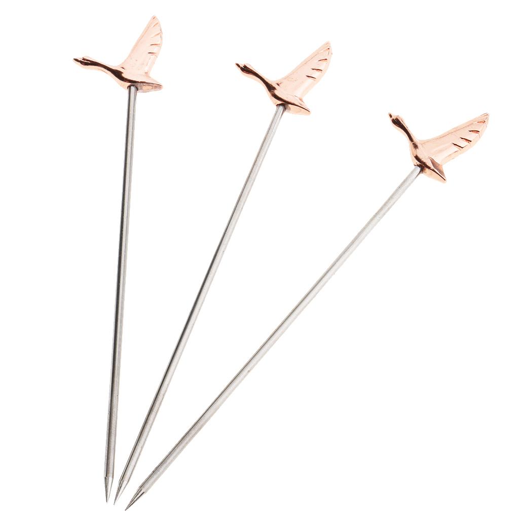 3PCS Stainless Steel Cocktail Take A Fruit Martini for Party