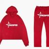 Hip Hop Streetwear Hoodie Pants Set Men Women - Embroidered Letter Print Loose Fit Long Sleeve Unisex Tracksuit