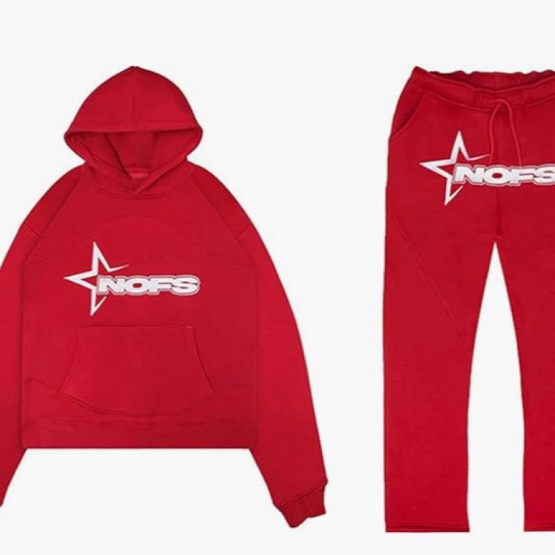 Hip Hop Streetwear Hoodie Pants Set Men Women - Embroidered Letter Print Loose Fit Long Sleeve Unisex Tracksuit