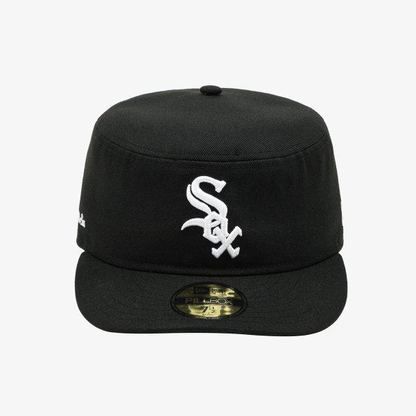 New Era Mlb Chicago White Sox Czapka Fitted Czarna z Zakrzywionym Daszkiem i Wypełnieniem Free Curved Fillbox 14881450