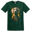 Dog Design Artistic T Shirt Fire Background Cool Dog Lover Tee