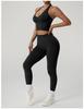 Women's High-Impact Seamless Halter Neck Sports Bra