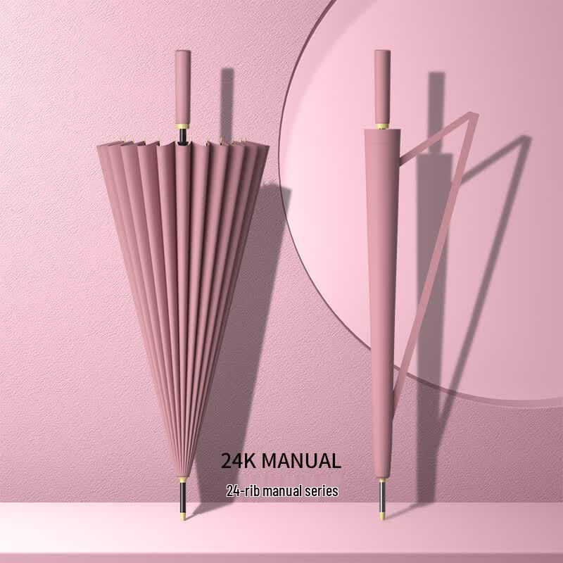 24-Rib Manual Straight Umbrella
