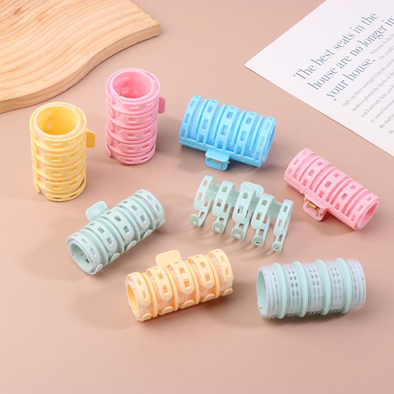 2Pcs Self-Adhesive Bangs Curlers Lazy Spiral Hair Bangs Roll Curler Plastic No Heat Air Diy Hair Curling Styling Tools