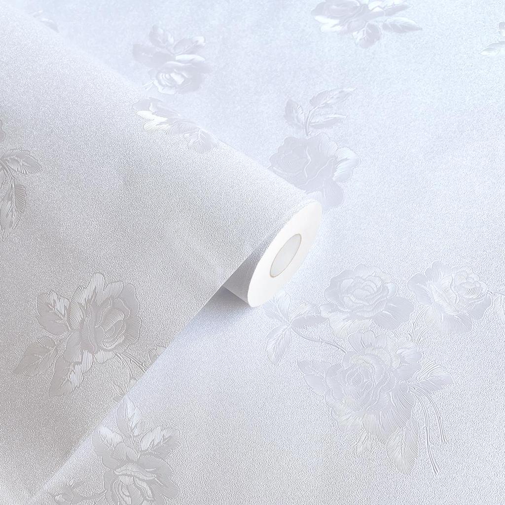 Self-Adhesive Waterproof Linen Texture Wallpaper for Bedroom and Living Room