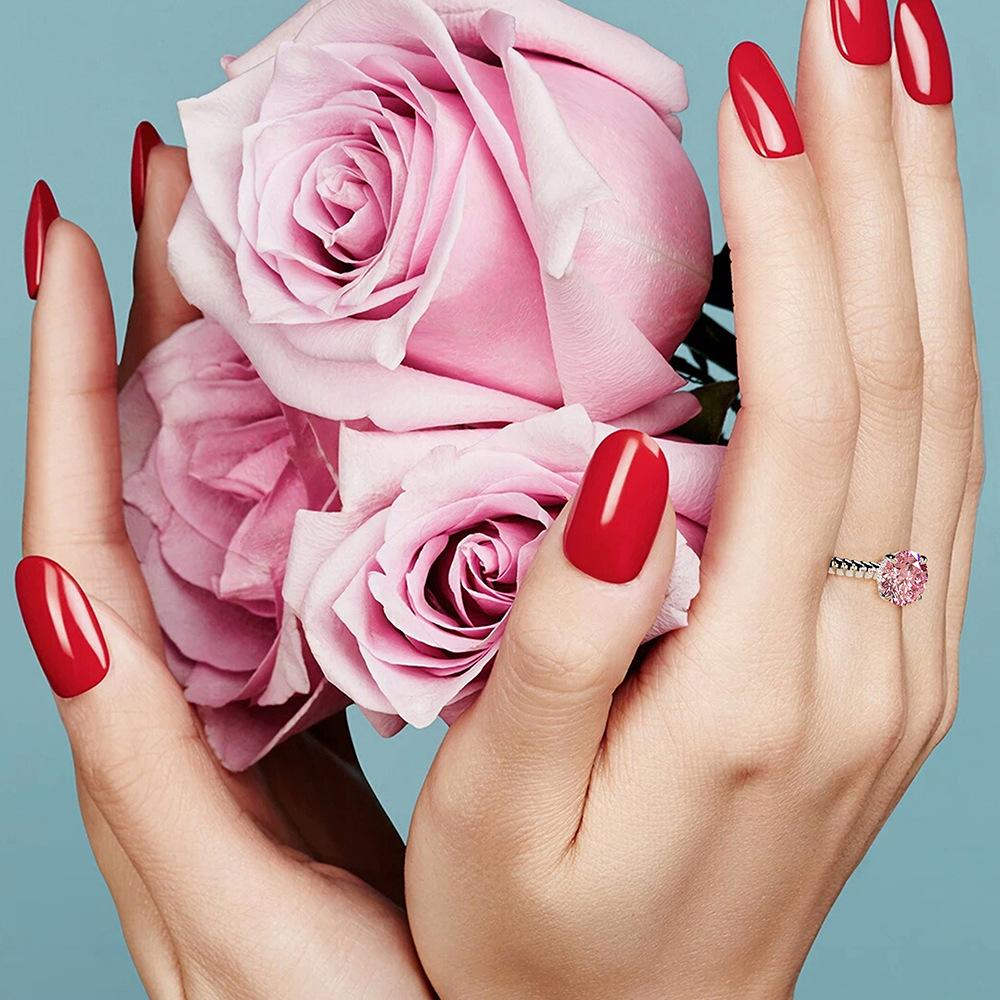 Tancise Jewelry 6.5 Carat Powder Zircon 10*10 Ring  Jewelry