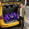 1Pcs Purple Lightning Lion Car Trunk Mat Anti Slip Cargo Liner Waterproof Storage Protector for SUV Sedan