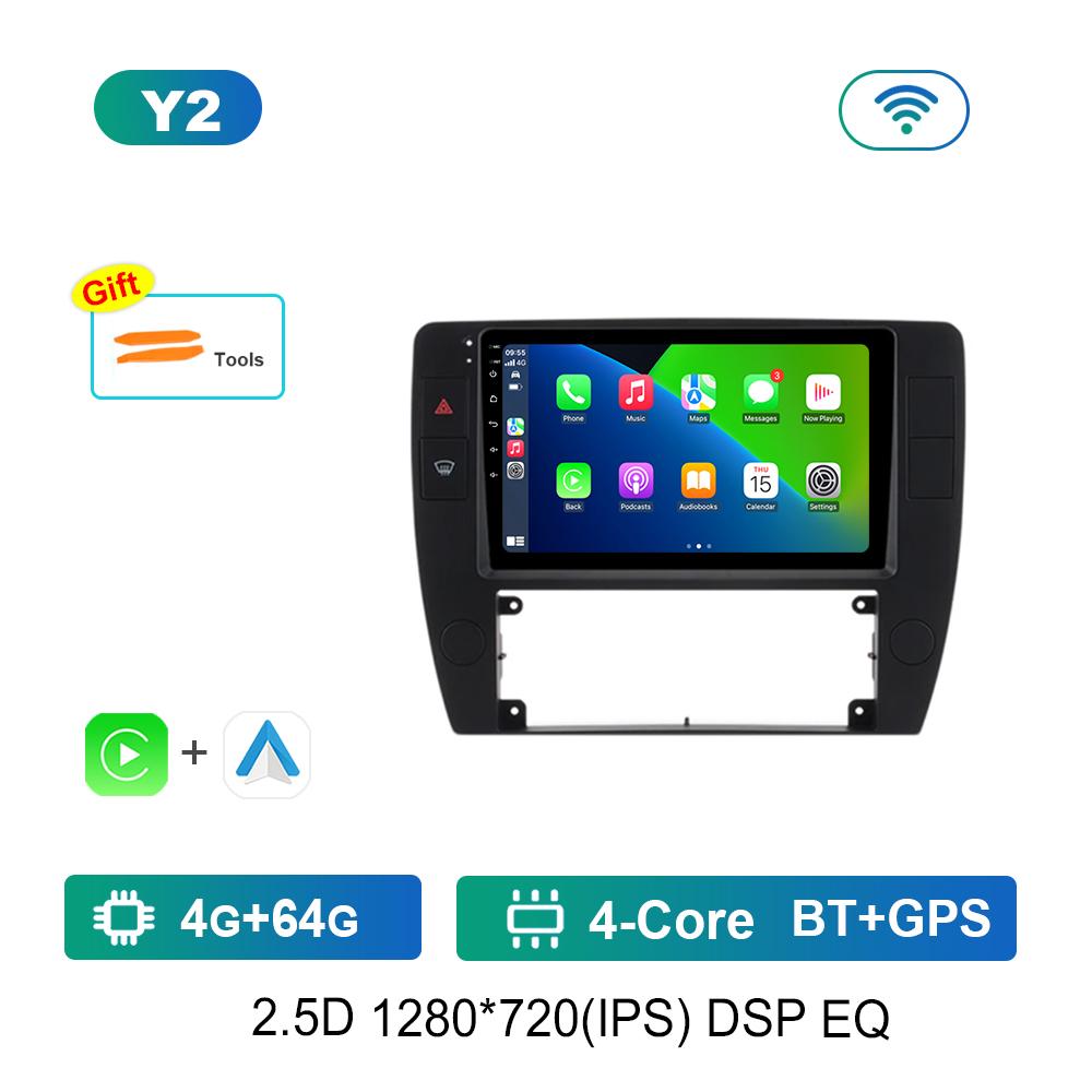 Android Car Radio Multimedia Video Player for VW Volkswagen Passat B5 2000 2001 2002 - 2005 Cooling Fan 4G WiFi Touch Screen