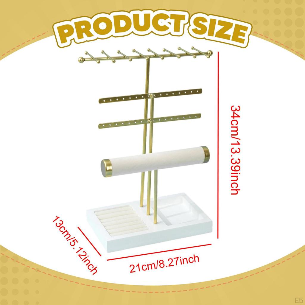 Jewelry Holder Tray Necklace Hanger Ear Display for