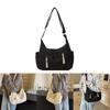 Chic Minimalist Canvas Tote Bag For Women Large Capacity Trendy Shoulder Bag 2024 New