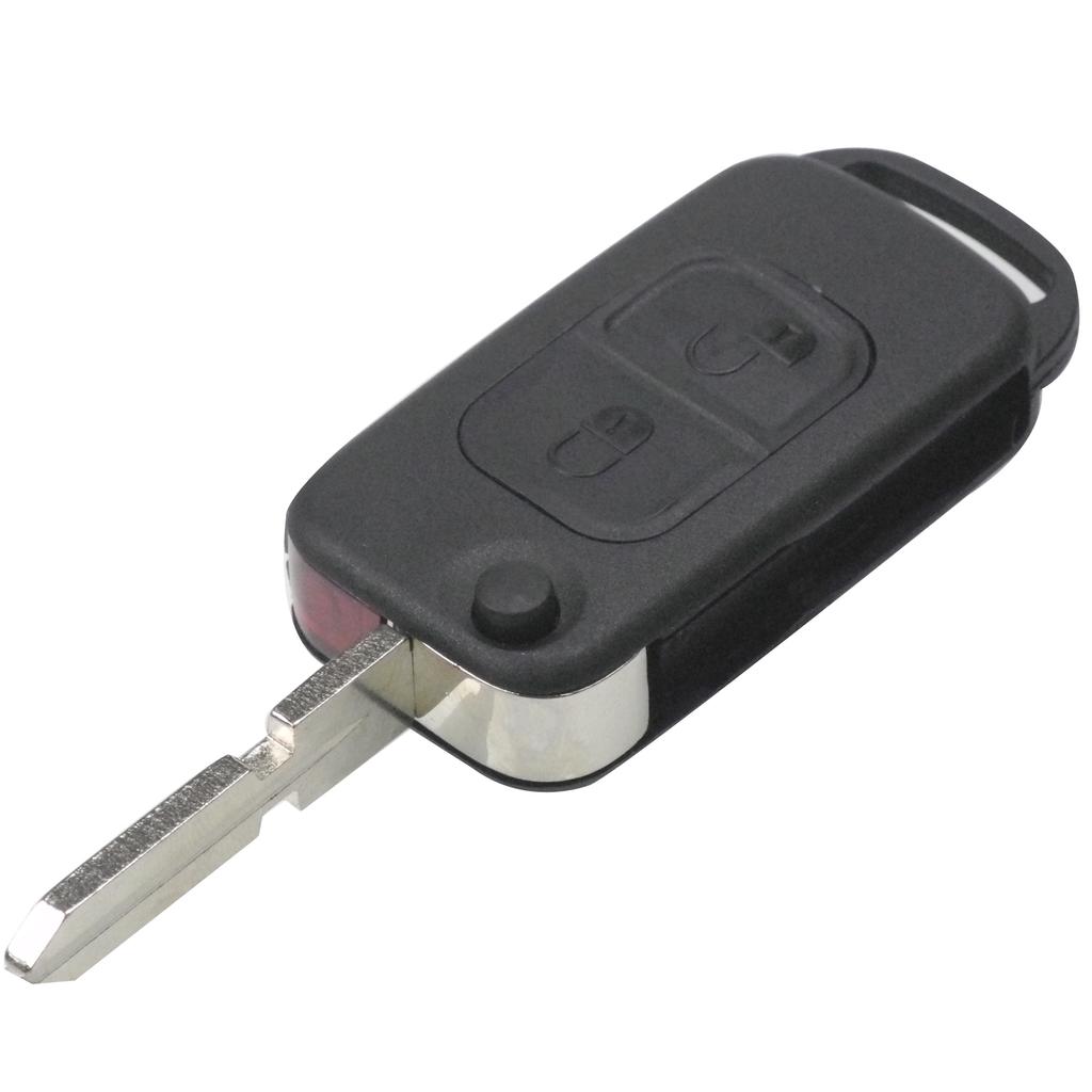 Jingyuqin 1/2/3/4 Buttons Car Remote Folding Flid Key Shell Cover For Mercedes For Benz B200 A160 W124 W202 W210 HU39 HU64