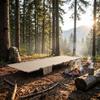 Aluminum Camping Cot Foldable Portable Folding Compact for Travel, Road Trip