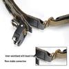 Bison Lightweight Double Layer Tactical Belt with Quick Release Metal Buckle