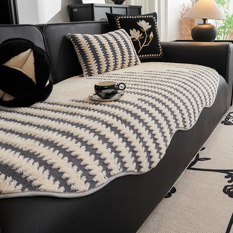 Sofa Cushion  New Four-Season Universal Light Luxury High-End Fixed Non-Slip Seat Cushion Cover Backrest Cover Cloth Towel