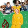 Kigurumi für Kinder 7/8 Jahre warmer Overall Motiv Winnie Puuh