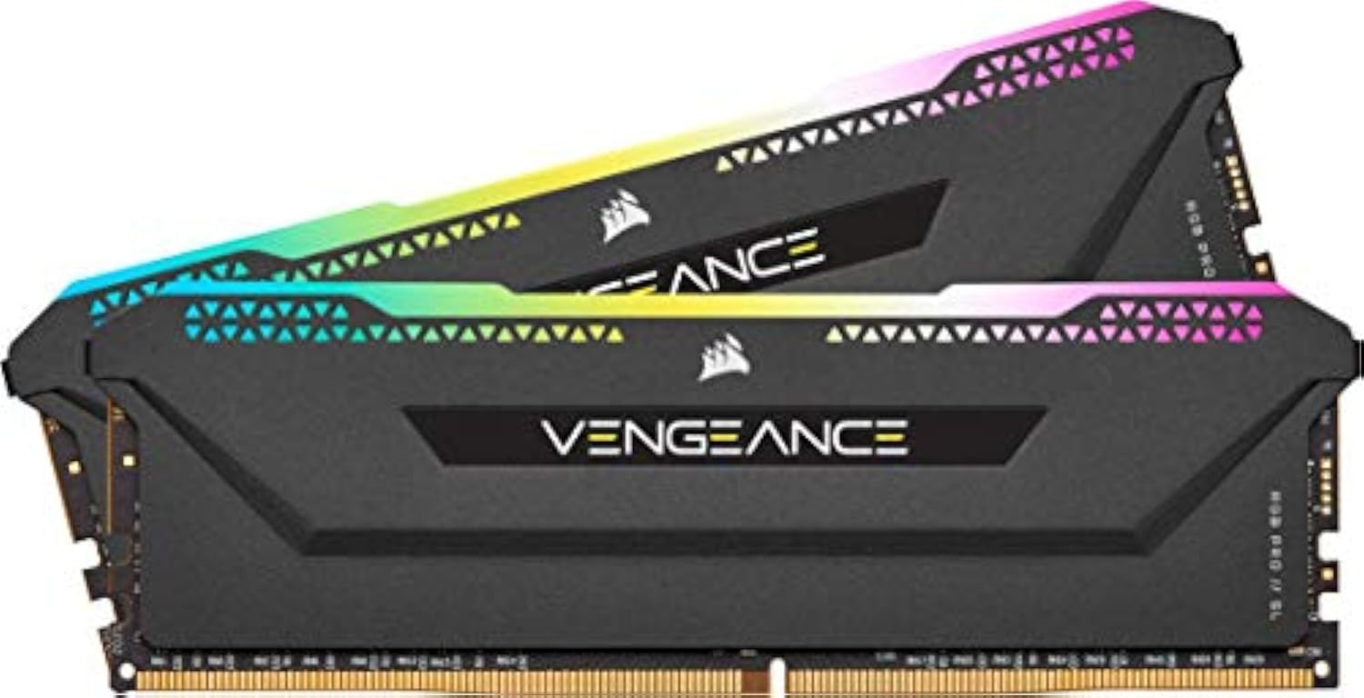 

CORSAIR Desktop PC Memory Module VENGEANCE RGB PRO Series White 16GB x CMW16GX4M2C3200C16W DDR4-3200MHz [8GB 2] білий