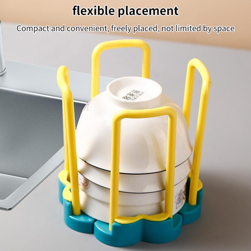Versenkbare Desktop Schüssel Halter Küche Organizer Kunststoff Ablauf Wasser Tasse Regal Schrank Gerichte Lagerung Rack Platte Lagerung Werkzeug