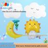 White Cloud Rainbow Bridge Balloon with Smiley Face and Tassel - Cute Party Decoration