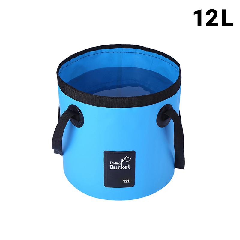Portable Foldable Water Bucket Multifunctional Outdoor Camping Washing Bag Car Wash Bucket Collapsible Sink
