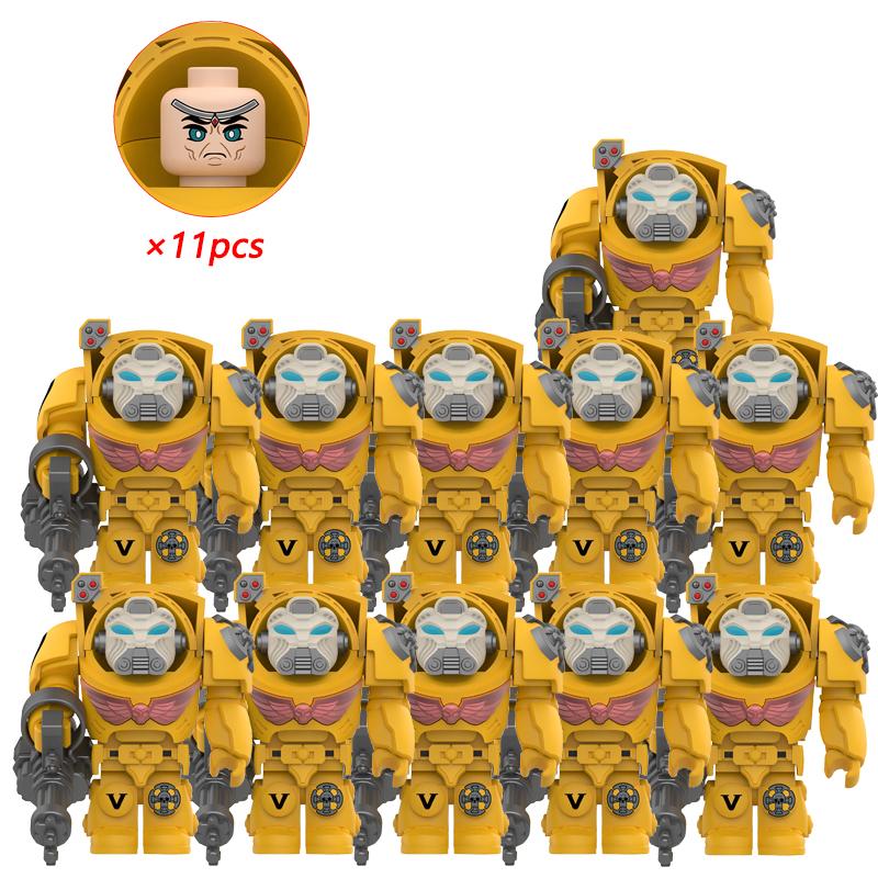 11pcs NEW Knights War Angels Ultramarines Templars War Soldiers Mini Action Figures Model Kids Toys Gift