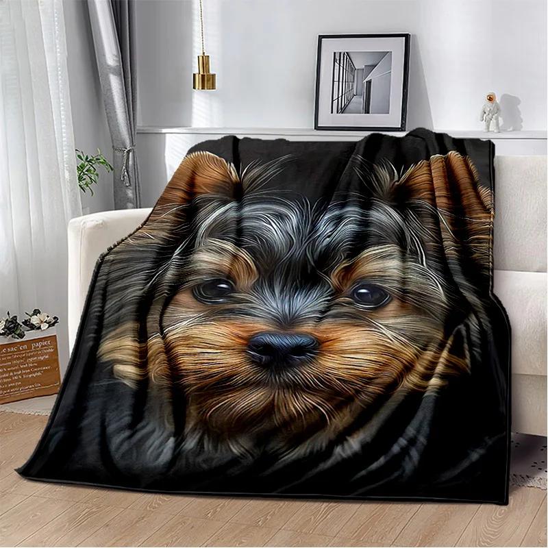 Simpatico cartone animato cane Husky, Samoye, Chihuahua, Koki Pomerania Coperta, morbida coperta per la casa Camera da letto Copridivano Coperta per bambini