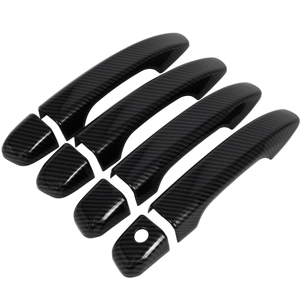 Front Rear Left Right For 2018- Honda Accord Carbon Fiber Door Handle Cover