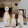 3Pcs Wooden Ghost Halloween Decorations Indoor For Halloween Party Supplies
