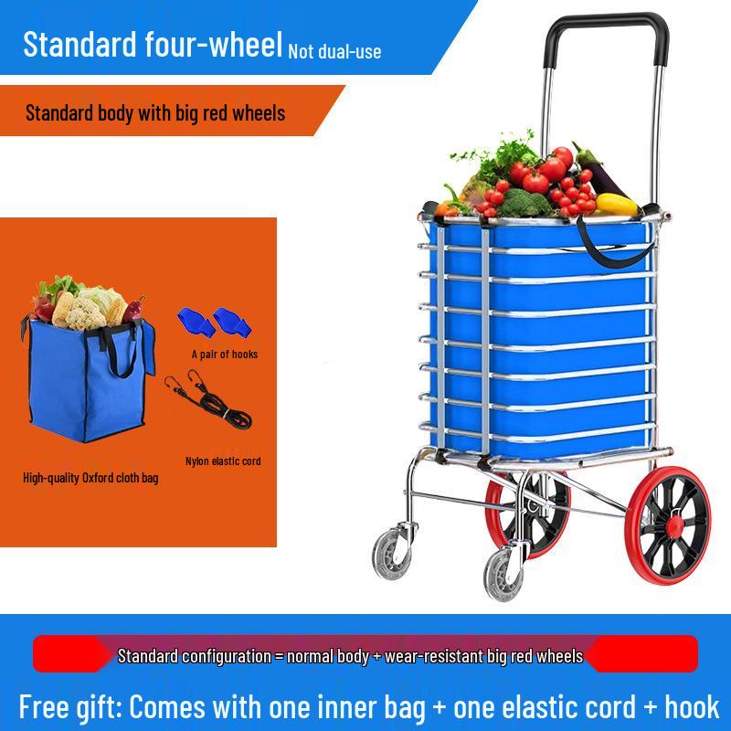 Compact Foldable Stair-Climbing Grocery & Vegetable