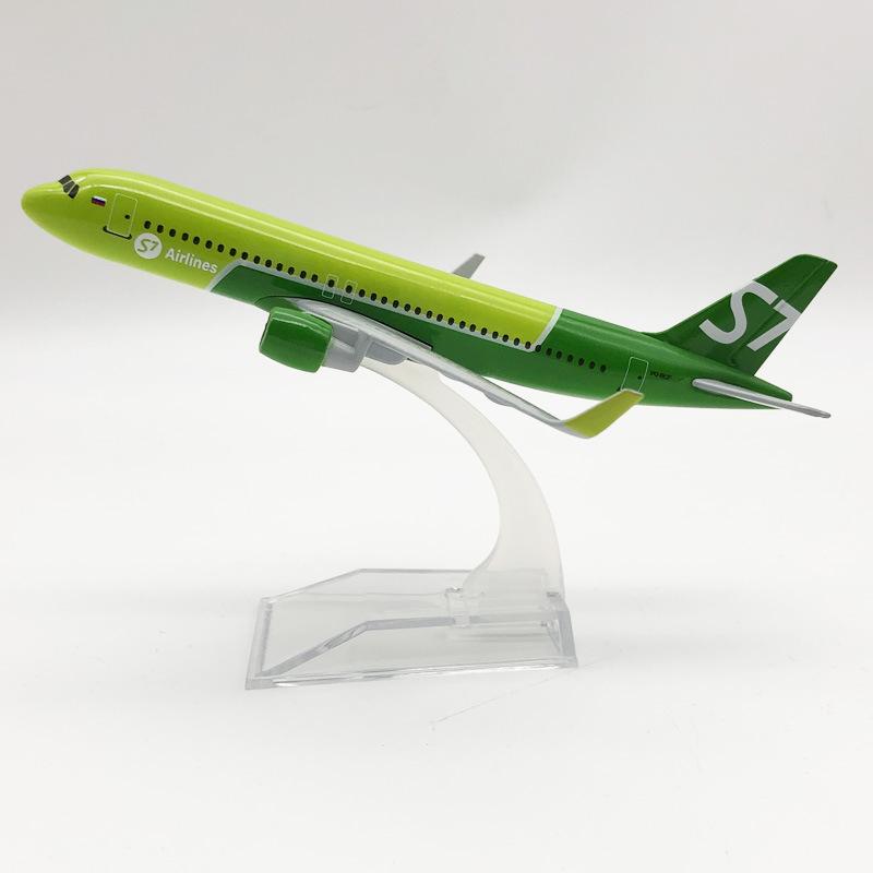 

16СМ Сплавная Модель Самолета Российская Авиакомпания S7 Airlines Airbus 320 Коллекционная С Шасси Детская Игрушка Подарок