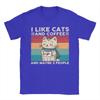 Unisexs Tshirt I Like Cats And Coffee And Maybe 3 People T Shirts Hip Hop Beach Tee Shirt Y2k Basic Casual Cotton Clothing