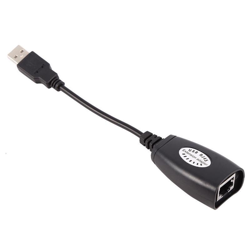 Usb Extension Ethernet Rj45 Cat5E/6 Cable Lan Adapter Extender Over Repeater