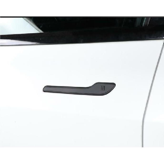 Matt Black Exterior Side Door Handle Cover Trim Fit For Tesla Model 3 2017-21