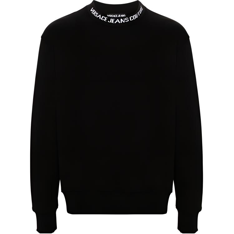 Versace Jeans Couture Logo Trim Cotton Sweatshirt 77GAI3R2F0002899