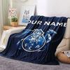 Custom Name,FC Porto Printed Flannel Blanket, soft throw for bedroom sofa, washable, Christmas present, great gift.