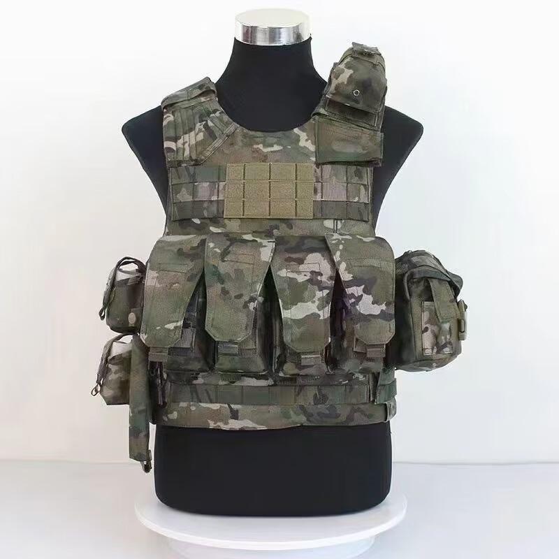 Quick Release Tactical Vest with 12-Piece Accessory Kit