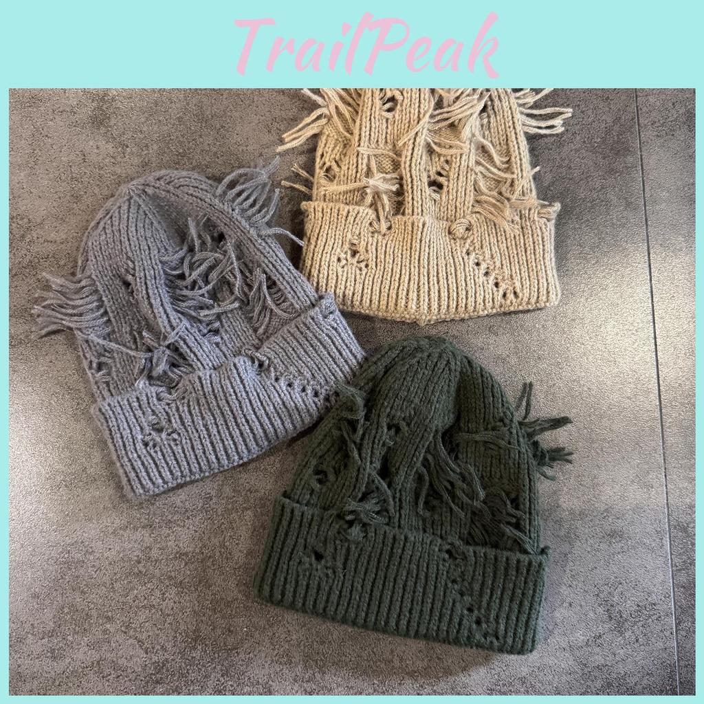 Knit Hat For Men Women Warm Beanie With High Top Design For Fall Winter Street Style