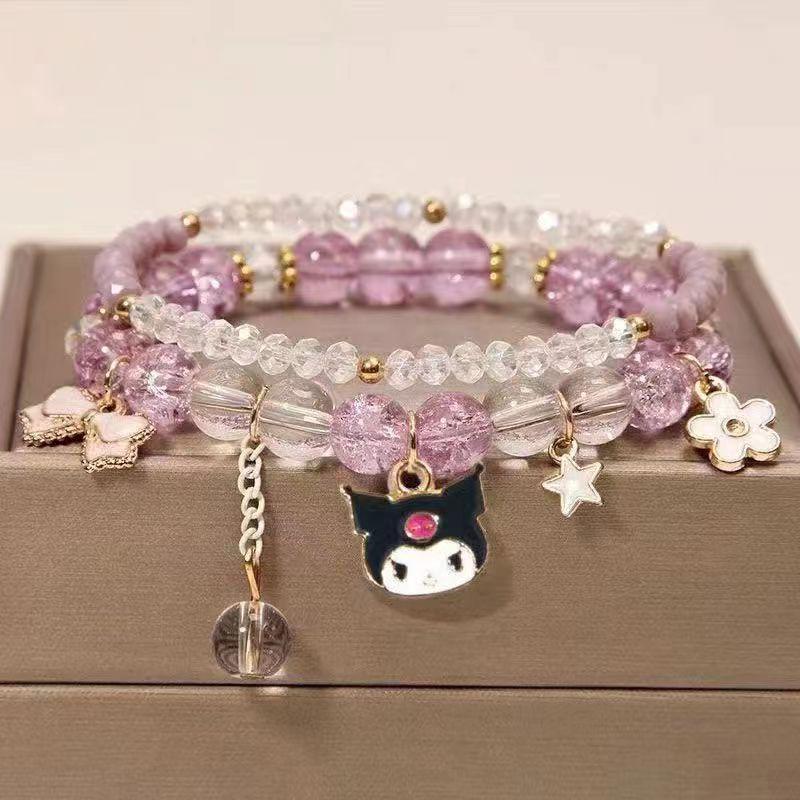 Cinnamoroll Princess Crystal Beaded Bracelet for Girls