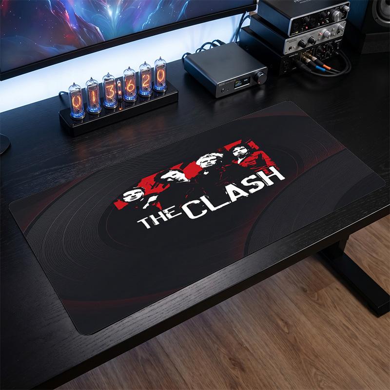 The Clash Print Large Mouse Pad Smooth Surface Anti?Slip Desk Mat For Gaming Office Laptop Decoration