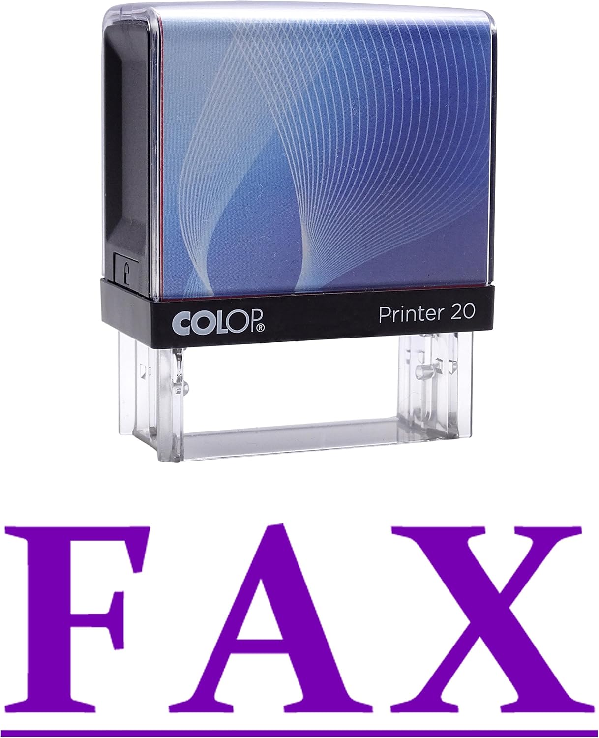 

Printtoo Self Inking Rubber Stamp Custom Colop Office Stationary P20 Mini Stamper 14 mm x 38 m Фіолетовий