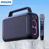 Philips KTV Speaker with Beat Lighting and Microphone CN Plug (adapter Included)