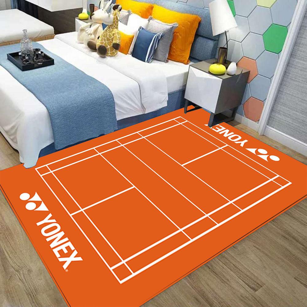 1pcs Multi-color Badminton Sports Carpet Bedside Nonslip Rug Living Room Decor Lounge Sofa Area Rug Sports Lover Kid's Gift